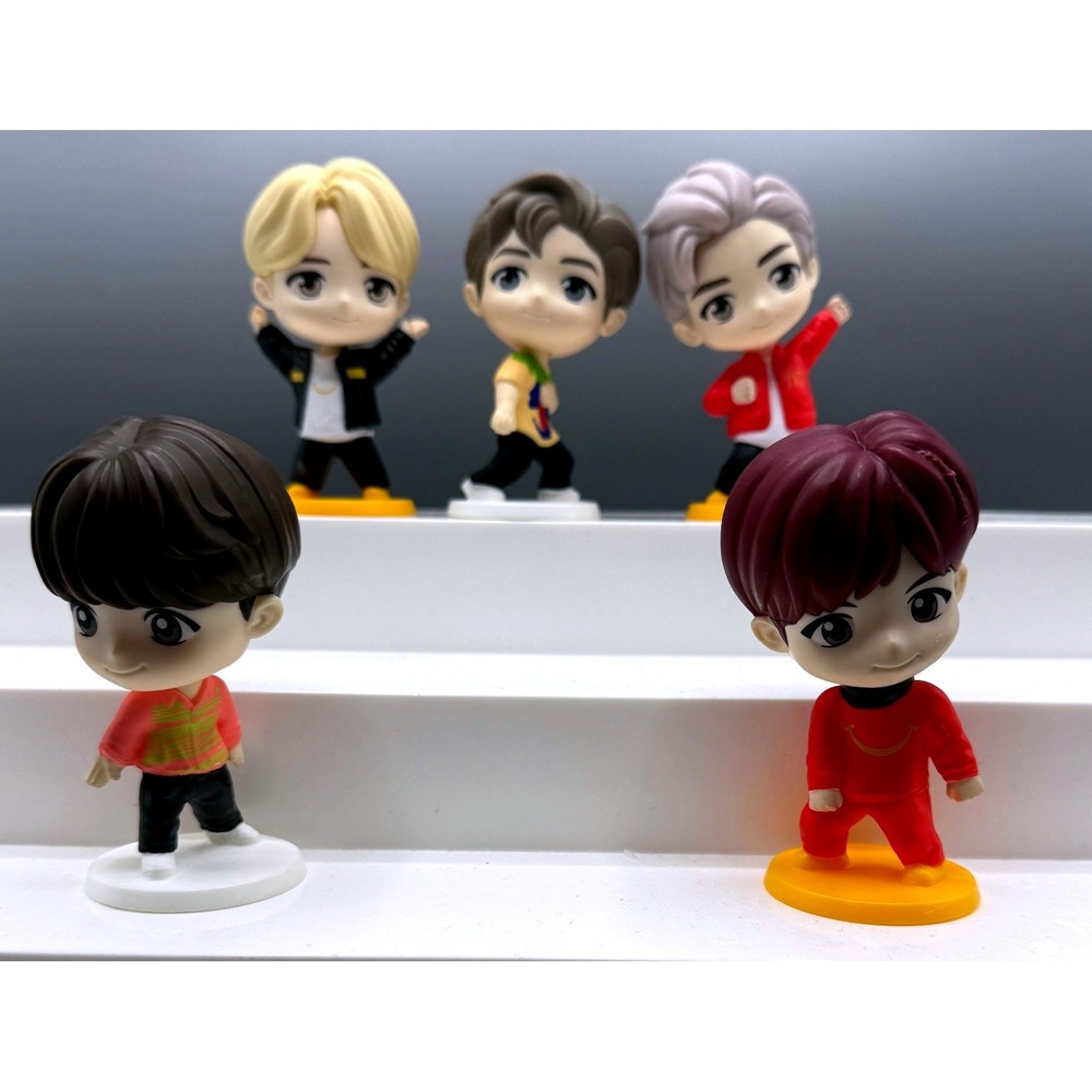 BTS TinyTAN McDonald's Happy Meal Toy Figures Set of 5 K-Pop Collectibles